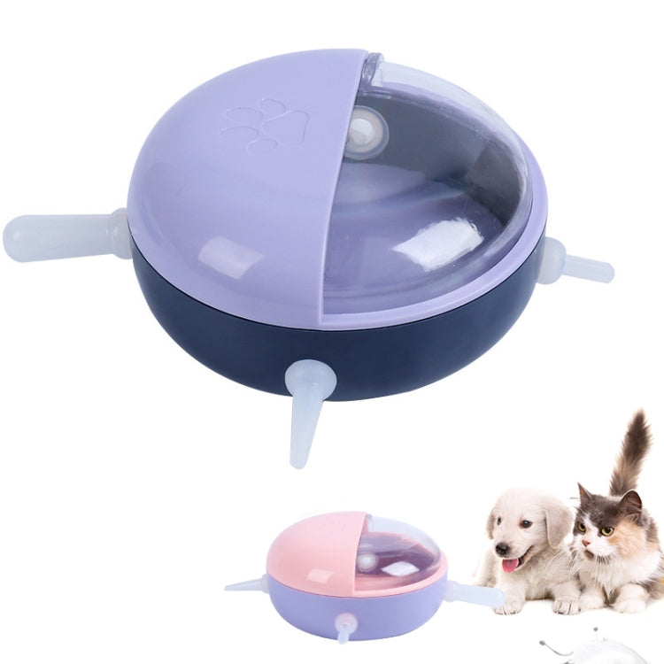 Multi-Mouth Pet Self-sucking Milk Bowl Feeders(Purple) - Food Bowls by PMC Jewellery | Online Shopping South Africa | PMC Jewellery