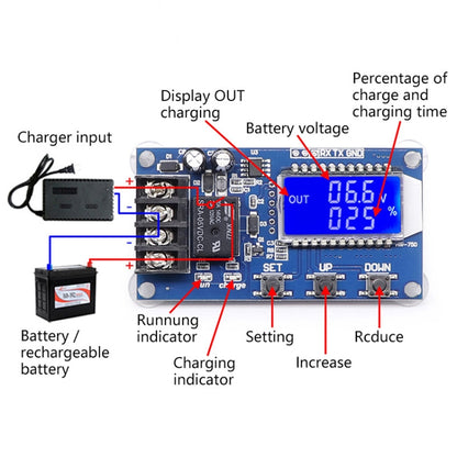 XY-L10A 6-60V CNC Full Power Off Over Charge Protection Switch(PCB) - Other Accessories by PMC Jewellery | Online Shopping South Africa | PMC Jewellery