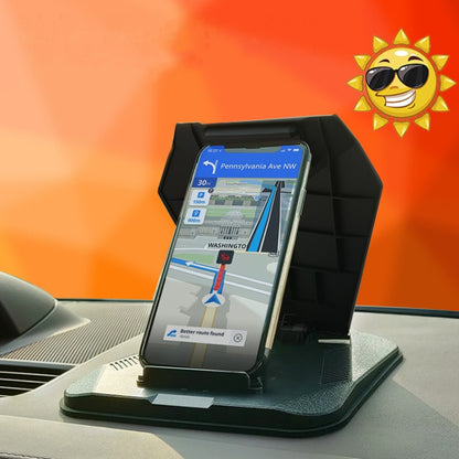 Car Sunshade Anti-Reflective Phone Tablet Holder Compatible with Folding Screen Phones(Matte Black) - Car Holders by PMC Jewellery | Online Shopping South Africa | PMC Jewellery