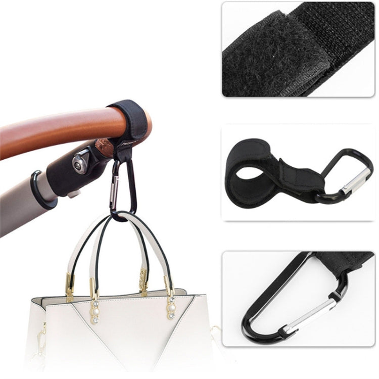 2 PCS Baby Stroller Convenient Carabiner Hook(Brown) - Strollers Accessories by PMC TechLife | Online Shopping South Africa | PMC TechLife