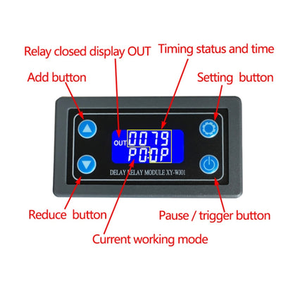 12/24V Relay Module Cycle Trigger Delay Power-Off Delay Timing Circuit Switch(PCB) - Relay Module by PMC Jewellery | Online Shopping South Africa | PMC Jewellery