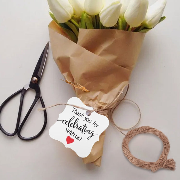 5 Bags 100PCS/Bag Kraft Paper Gift Tags Hang Tags(L-15) - Sticker & Tags by PMC TechLife | Online Shopping South Africa | PMC TechLife