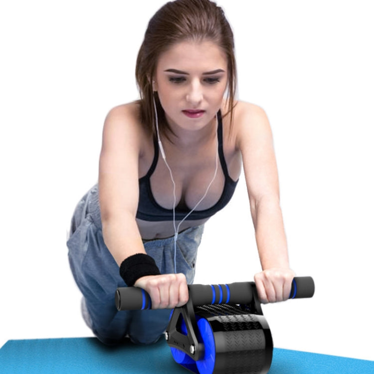 Automatic Rebound Double Wheel Abdominal Fitness Wheel(Blue) - Fitness Equipments by PMC Jewellery | Online Shopping South Africa | PMC Jewellery