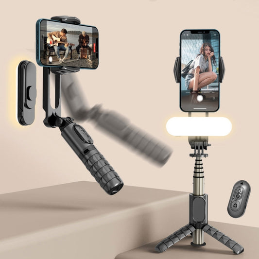 Removable Fill Light Phone Handheld Stabilizer with APP(Q09 Black) - Handheld Gimbals by PMC Jewellery | Online Shopping South Africa | PMC Jewellery