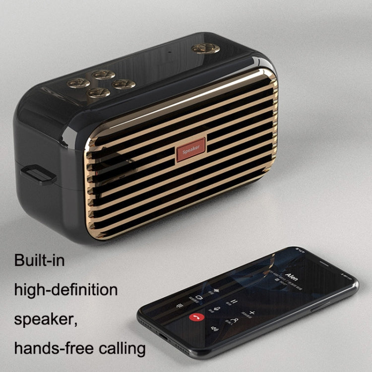 X7 Outdoor Portable Dual Speaker Wireless Bluetooth Retro Portable Speaker(Blue) - Desktop Speaker by PMC TechLife | Online Shopping South Africa | PMC TechLife