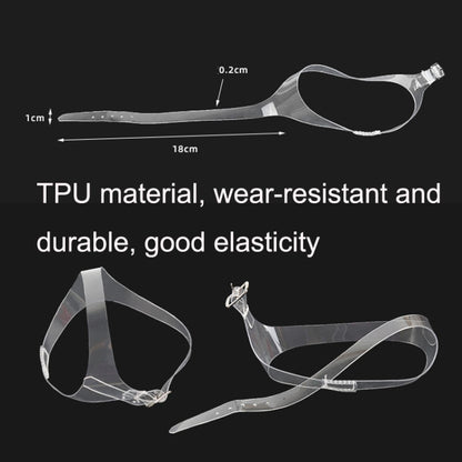 1 Pair Transparent Multi-Function Triangle Invisible Anti-Heel Shoelaces(Transparent) - shoelaces by PMC Jewellery | Online Shopping South Africa | PMC Jewellery