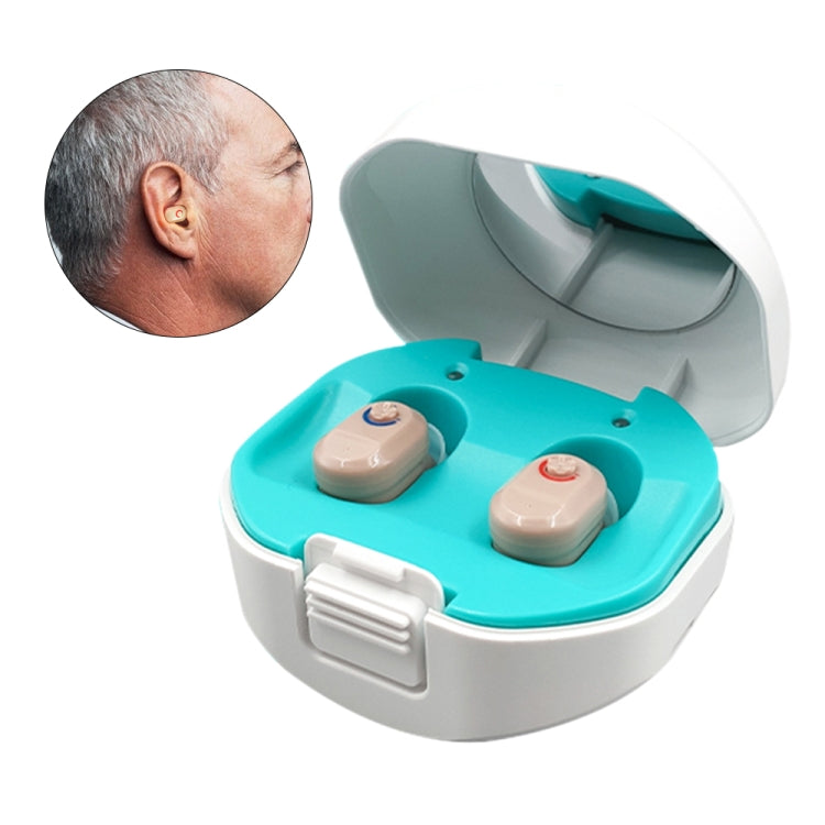 TWS On-Ear Sound Amplifier Hearing Aid with Charging Compartment(Skin Color) - Hearing Aids by null | Online Shopping South Africa | PMC Jewellery | Buy Now Pay Later Mobicred