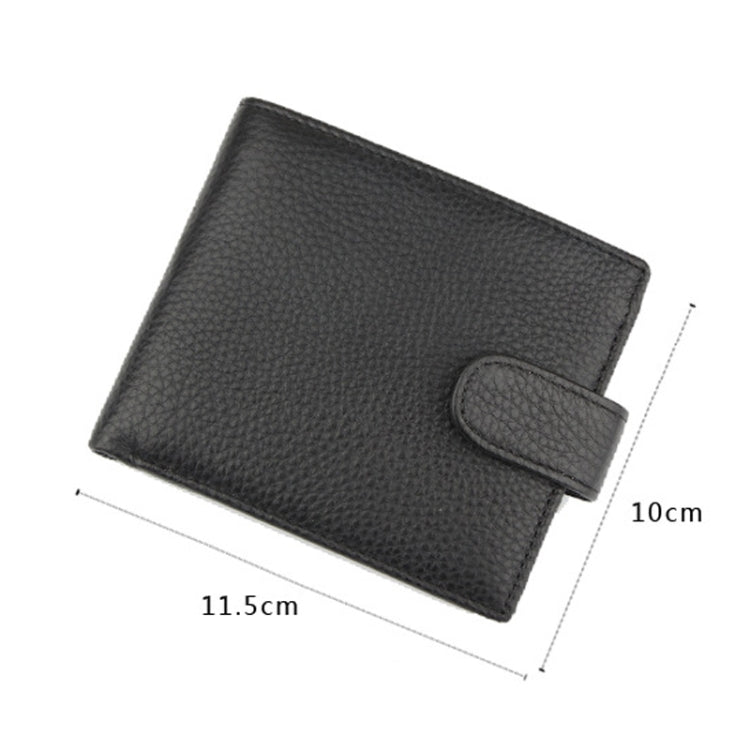 965013 Anti-Theft Brush RFID Men Wallet Short Strap Button Multi-Card Layer Men Wallet - Antimagnetic RFID Package by PMC Jewellery | Online Shopping South Africa | PMC Jewellery | Buy Now Pay Later Mobicred