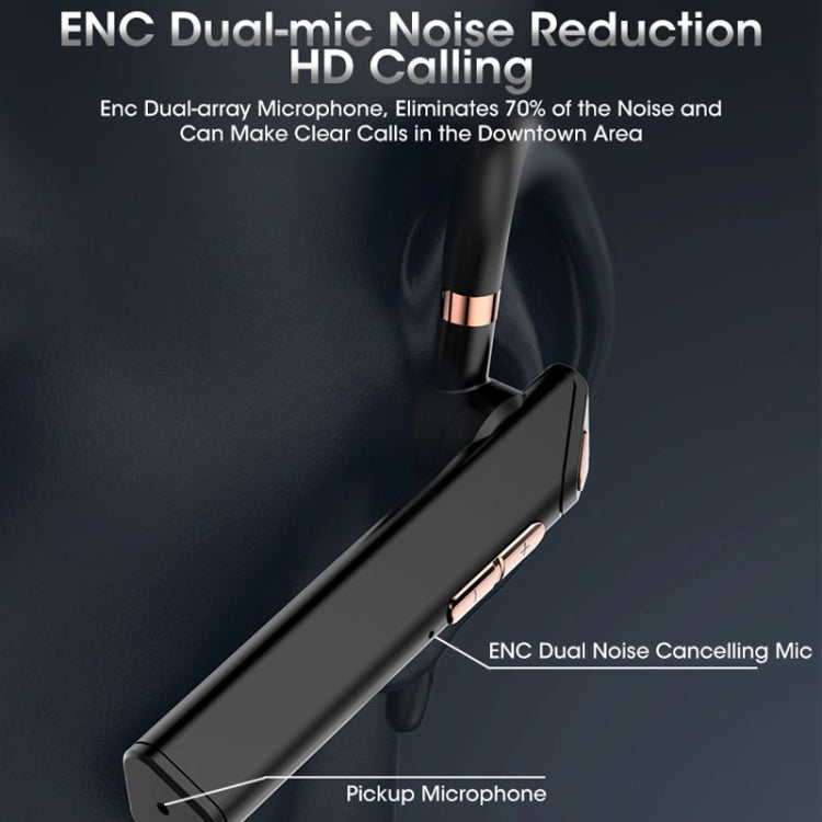 Bluetooth ENC Call Noise Reduction Hanging Earphones, Style: Qualcomm Chip With Charged Bin - Bluetooth Earphone by PMC Jewellery | Online Shopping South Africa | PMC Jewellery