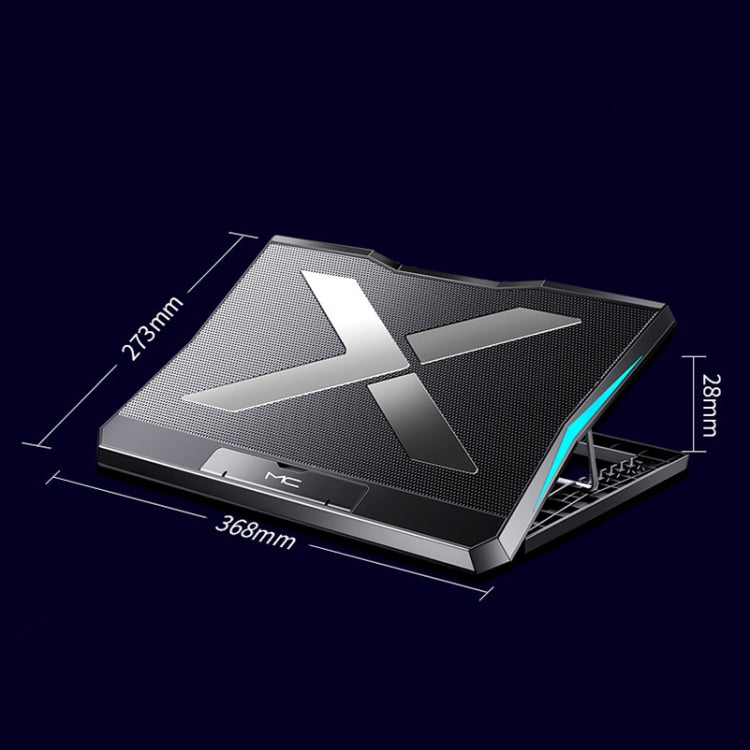 MC Q3 Lifting and Folding Laptop Cooler(Black) - free shipping - PMC TechLife - Order now!