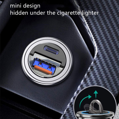 Car Fast Charge One Drag Two Cigarette Conversion Plugs, Model: PD+QC(Tarnish) - Car Charger by PMC Jewellery | Online Shopping South Africa | PMC Jewellery