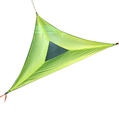 Aerial Multiplayer Triangle Hammock Folding Mesh Hammock Tree Tent,Size: 280x280x280cm Green - Hammocks by PMC Jewellery | Online Shopping South Africa | PMC Jewellery