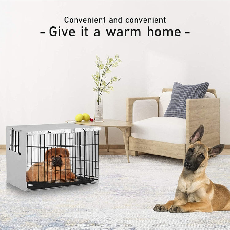 Oxford Cloth Pet Cage Cover Outdoor Furniture Dustproof Rainproof Sunscreen Cover, Size: 124.5x79x84cm(Grey) - Dust Covers by PMC Jewellery | Online Shopping South Africa | PMC Jewellery