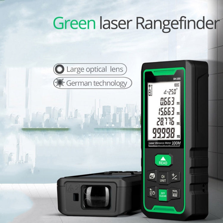 SNDWAY SW100G High-precision Indoor and Outdoor Green Laser Rangefinder, Distance: 100m - Laser Rangefinder by SNDWAY | Online Shopping South Africa | PMC Jewellery | Buy Now Pay Later Mobicred