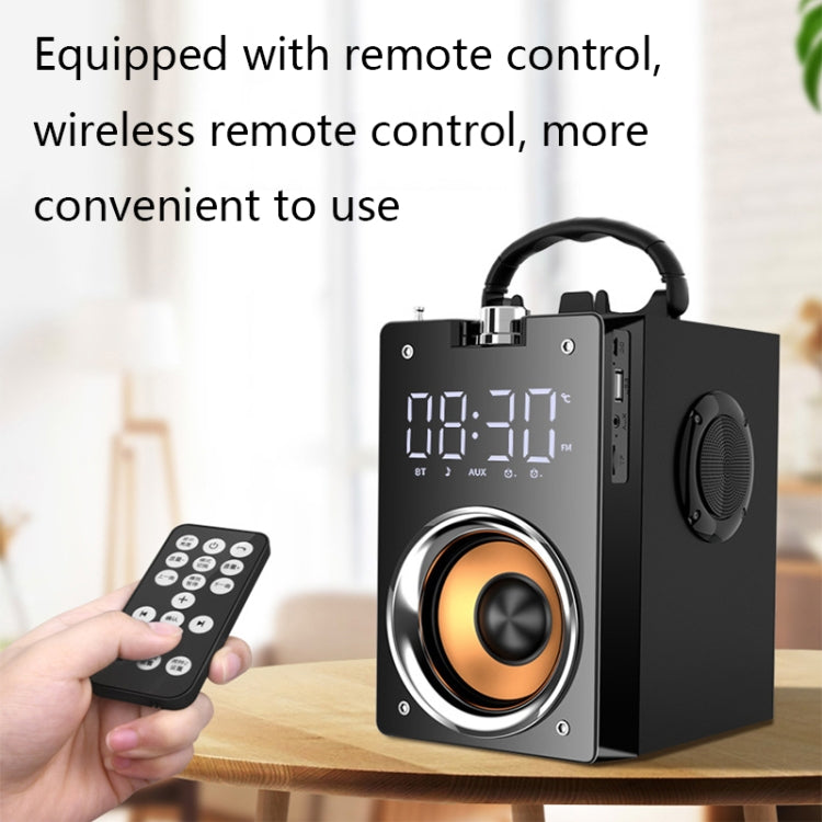 T3 Multifunctional Subwoofer Clock Bluetooth Speaker With Phone Stand Function(Black) - Desktop Speaker by PMC Jewellery | Online Shopping South Africa | PMC Jewellery