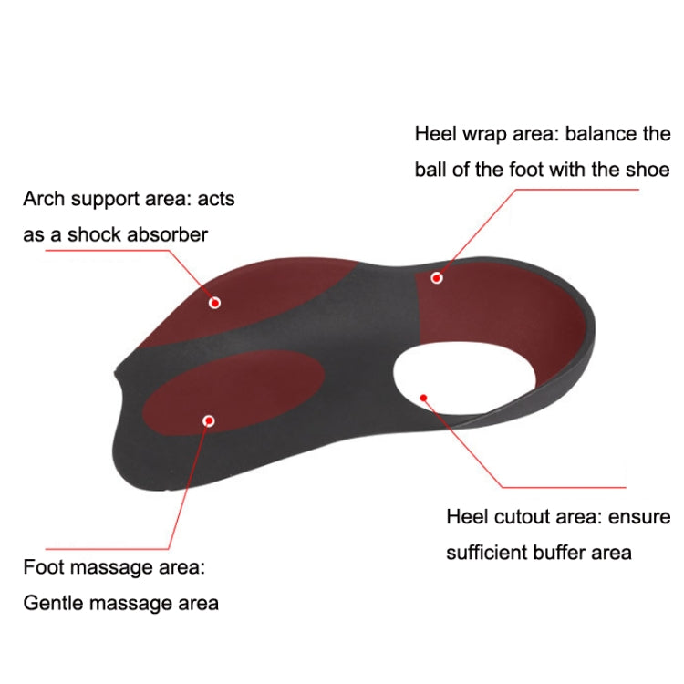 1 Pair Flat Foot Bow Corrected XO Leg Orthopedic Insole, Size: L (Black) - Shoes Care by PMC Jewellery | Online Shopping South Africa | PMC Jewellery