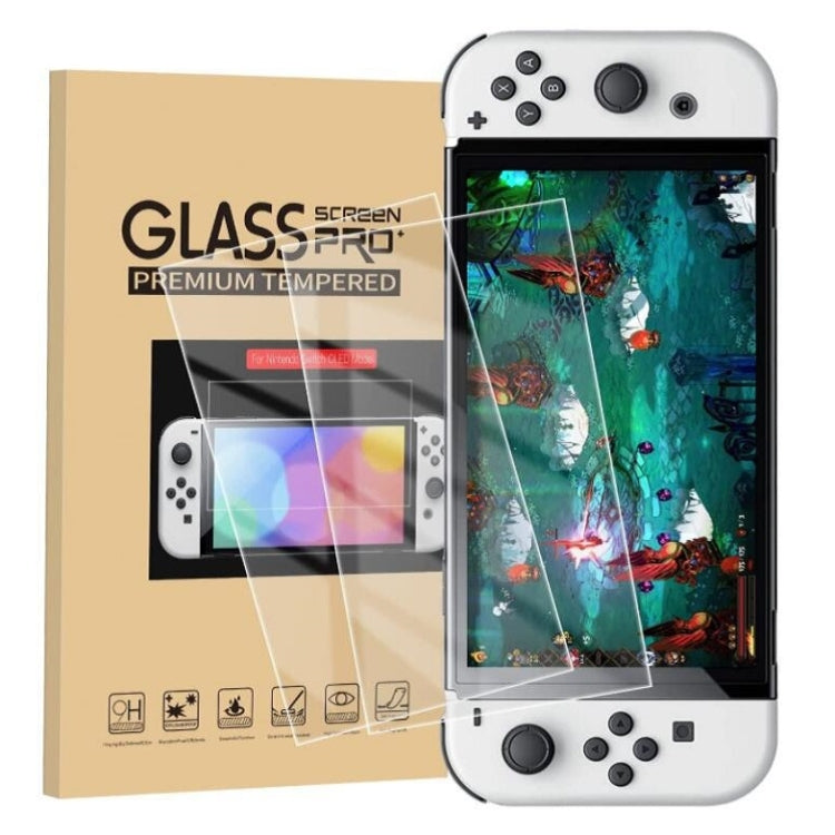 Game Console Crystal Shell Remote Sensing Cap Tempered Film Storage Bag Set For Switch OLED Console Storage Bag+Crystal Case+Rocker Capx6+Tempered Film - Bags by PMC Jewellery | Online Shopping South Africa | PMC Jewellery