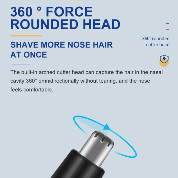 SPORTSMAN Metal Aluminum Tube Body Rechargeable Nose Hair Device, Style: Eyebrow 2 In 1(Sea Blue) - Electric Shavers by PMC Jewellery | Online Shopping South Africa | PMC Jewellery