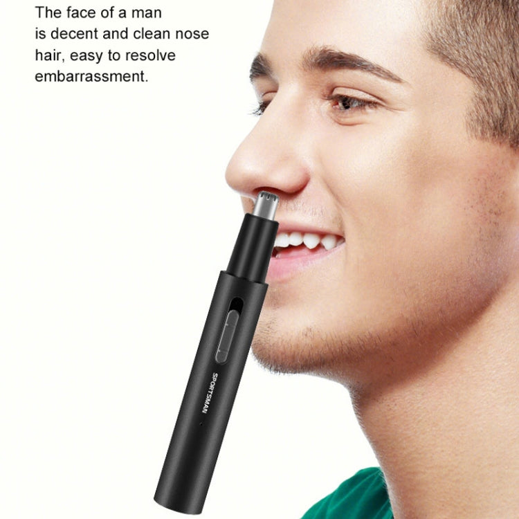 SPORTSMAN Metal Aluminum Tube Body Rechargeable Nose Hair Device, Style: Eyebrow 2 In 1(Sea Blue) - Electric Shavers by PMC Jewellery | Online Shopping South Africa | PMC Jewellery