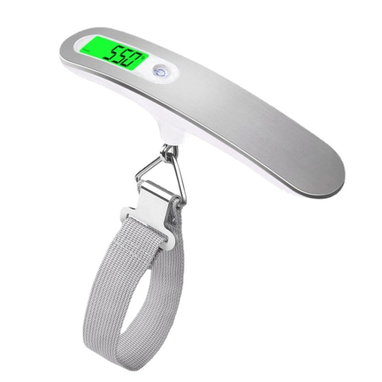 Stainless Steel Handheld Electronic Luggage Scale Portable Express Scale(White) - Hanging Scales by PMC Jewellery | Online Shopping South Africa | PMC Jewellery