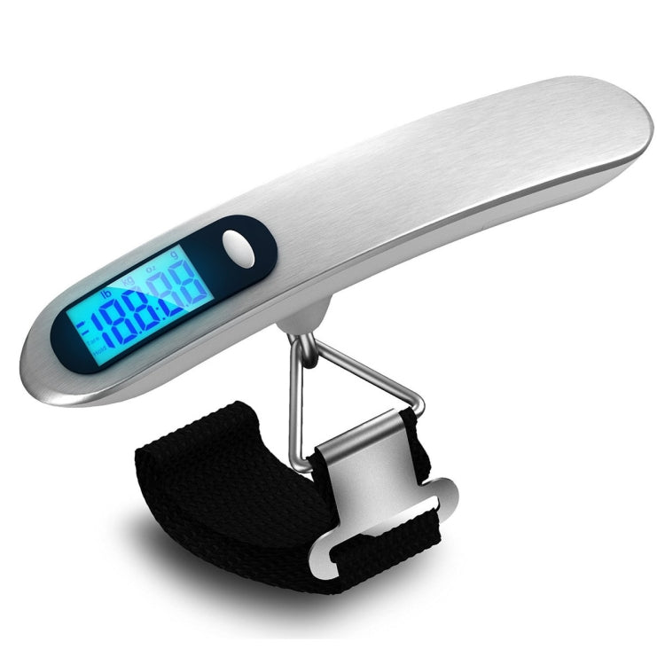 Stainless Steel Handheld Electronic Luggage Scale Portable Express Scale(White) - Hanging Scales by PMC Jewellery | Online Shopping South Africa | PMC Jewellery