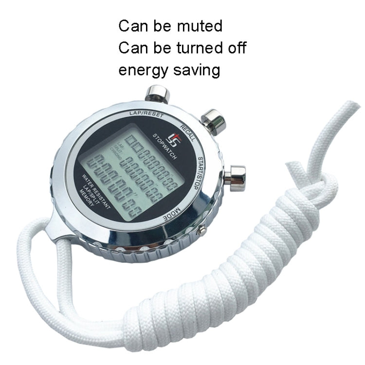 YS Metal Stopwatch 3 Rows Display Running Training Electronic Timers, Style: YS-5100 100 Memories - Pedometer by PMC TechLife | Online Shopping South Africa | PMC TechLife
