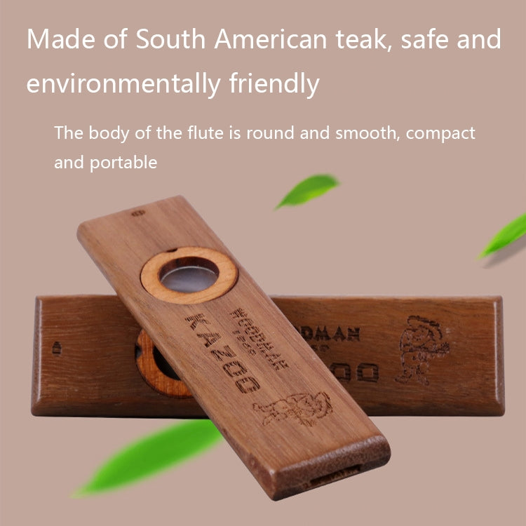 ADL07 Wooden Environmental Protection Portable Kazoo(ADL07) - Wind Instruments by PMC Jewellery | Online Shopping South Africa | PMC Jewellery