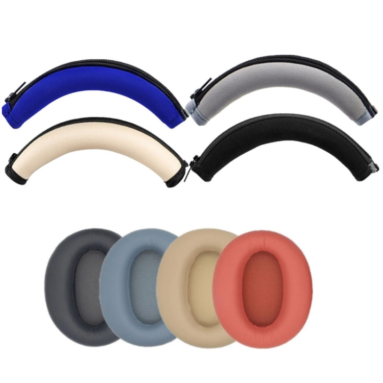 2 PCS Headset Earmuffs Sponge Cover for Edifier W820nb,Style: Blue Head Beam - Earmuff & Pad by PMC TechLife | Online Shopping South Africa | PMC TechLife