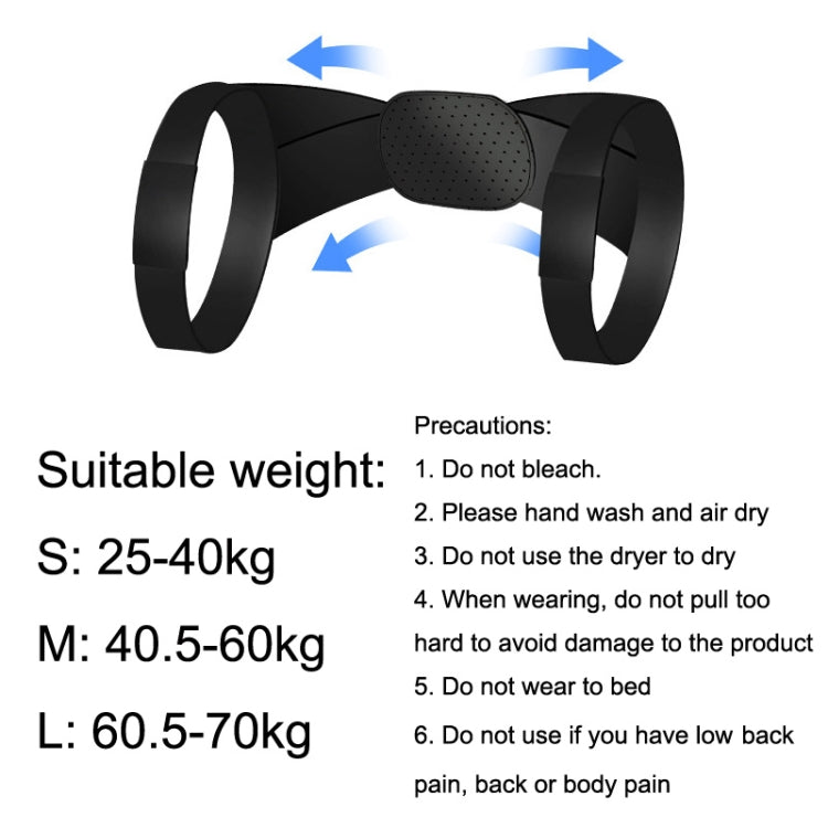 3 PCS Invisible Breathable Anti-hunchback Posture Correction Belt, Size: M(Black) - Corrector by PMC Jewellery | Online Shopping South Africa | PMC Jewellery