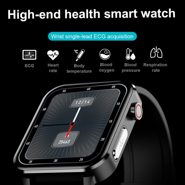 LOANIY E86 1.7 Inch Heart Rate Monitoring Smart Bluetooth Watch, Color: Red - Smart Watches by LOANIY | Online Shopping South Africa | PMC Jewellery | Buy Now Pay Later Mobicred