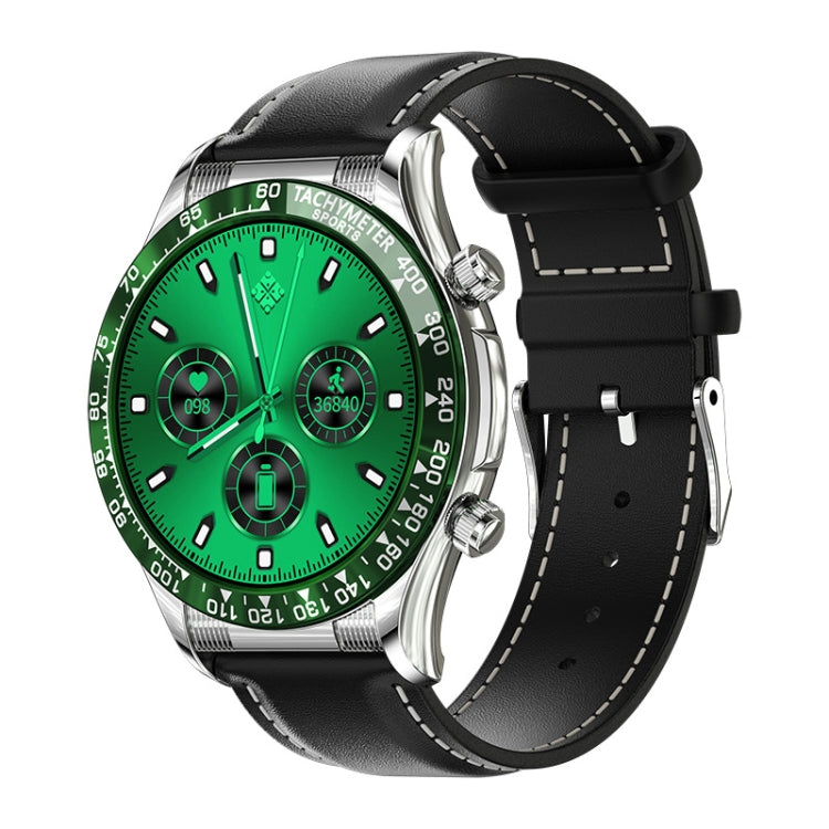 LOANIY E18 Pro Smart Bluetooth Calling Watch with NFC Function, Color: Green Leather - Smart Watches by LOANIY | Online Shopping South Africa | PMC Jewellery | Buy Now Pay Later Mobicred