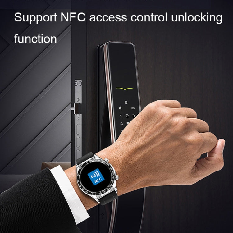 LOANIY E18 Pro Smart Bluetooth Calling Watch with NFC Function, Color: Gold Leather - free shipping - PMC TechLife - Order now!