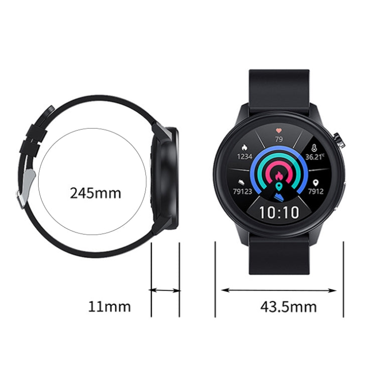 LOANIY E80 1.3 Inch Heart Rate Detection Smart Watch, Color: Black Leather - free shipping - PMC TechLife - Order now!