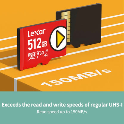 Lexar LSDMI High-Speed TF Card Game Console Memory Card, Capacity: 512GB(Red) - Micro SD Card by Lexar | Online Shopping South Africa | PMC Jewellery
