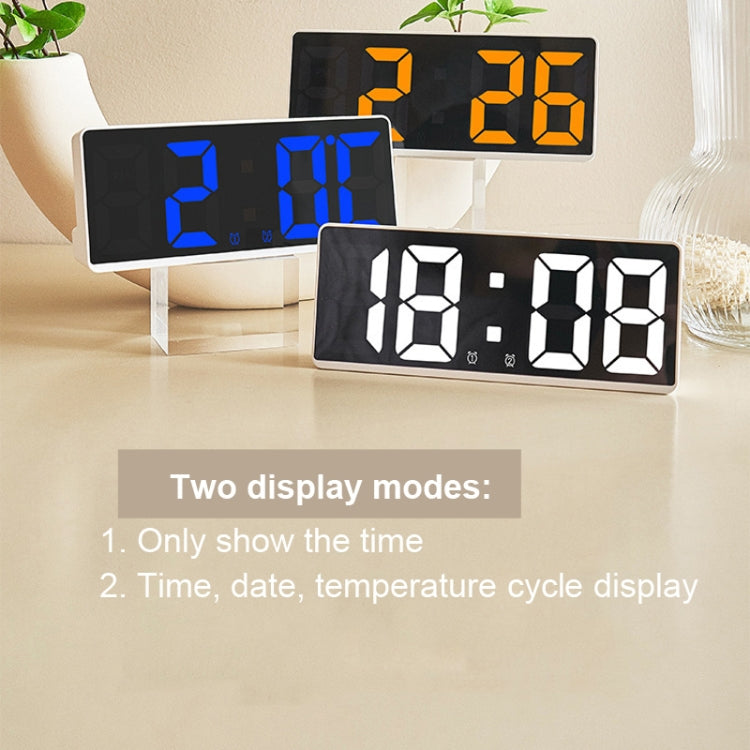 LED Bedside Alarm Clock Battery Plug-In Dual-Purpose Clock(White) - Alarm Clocks by PMC TechLife | Online Shopping South Africa | PMC TechLife