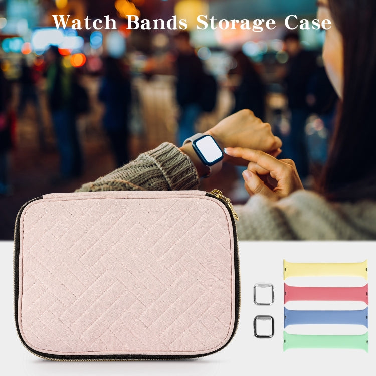 Velvet Watch Strap Watch Accessories Storage Bag, Specification: Blue S - Watch Storages by PMC Jewellery | Online Shopping South Africa | PMC Jewellery | Buy Now Pay Later Mobicred