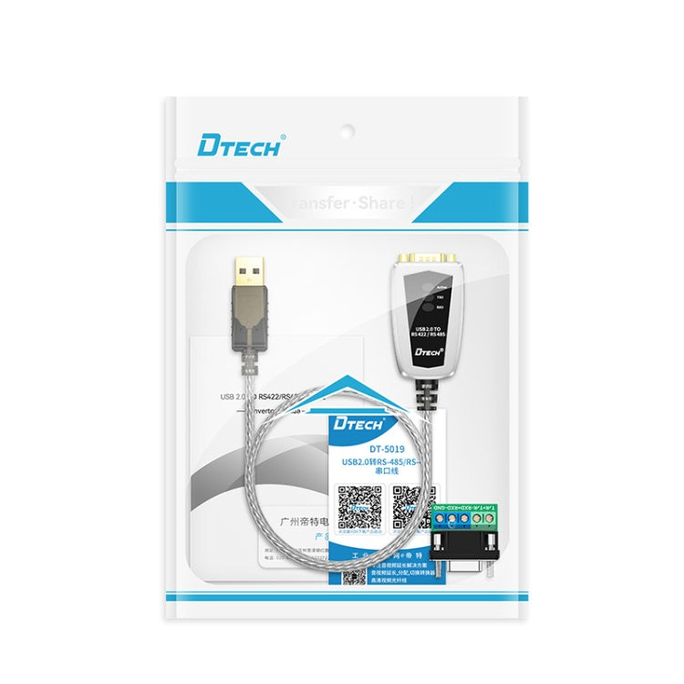 DTECH DT-5119 0.5m USB To RS485/422 Industrial Converter Serial Line Communication Adapter - RS485 / RS232 Series by DTECH | Online Shopping South Africa | PMC Jewellery | Buy Now Pay Later Mobicred