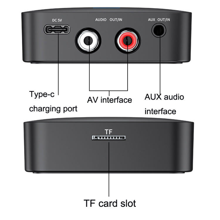 AFK-A10 NFC Bluetooth Receiver Transmitter AUX Car Speaker Receiver - Audio Receiver Transmitter by PMC TechLife | Online Shopping South Africa | PMC TechLife