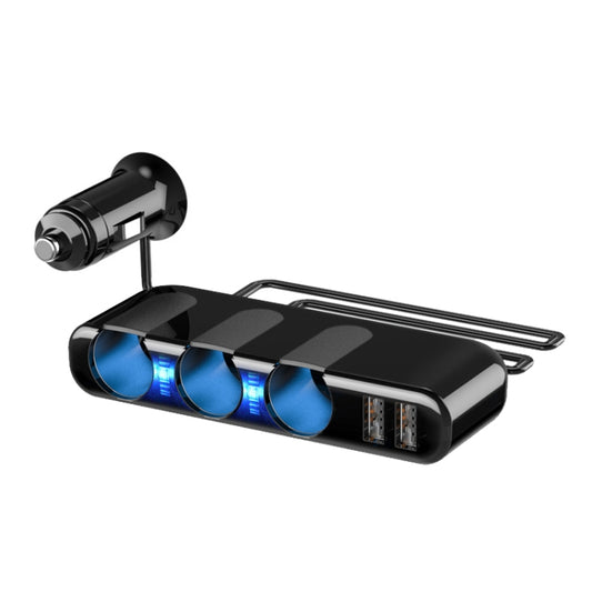 SHUNWEI Car Cigarette Lighter Charger 12/24V USB Converts Socket, Style: 3 Holes 2 USB - Car Charger by SHUNWEI | Online Shopping South Africa | PMC Jewellery