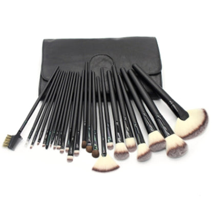 24 PCS / Set Beauty Makeup Brushes Tools Kit(Black) - Makeup Brushes by PMC Jewellery | Online Shopping South Africa | PMC Jewellery