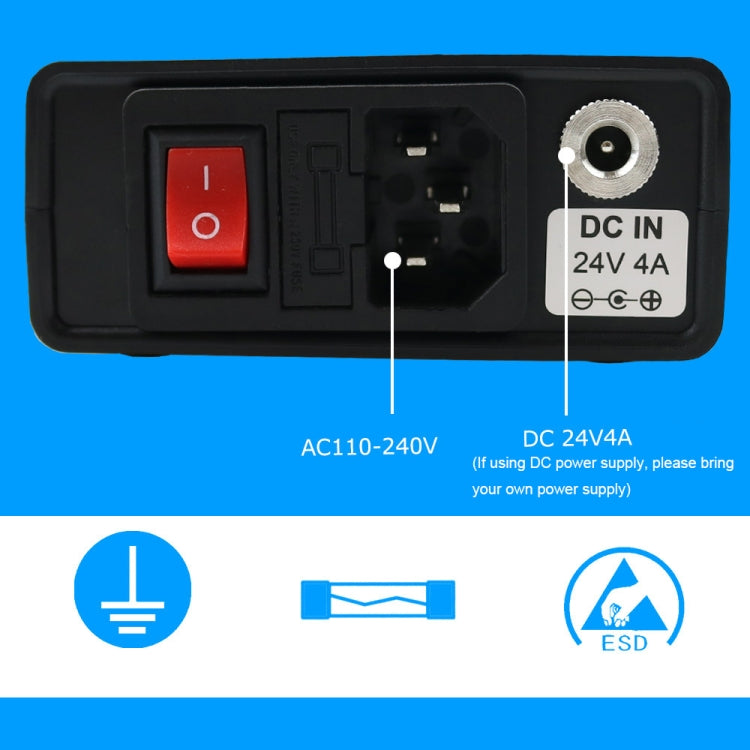 QUECOO 1.3 Inch Display Soldering Station with Handle, Set: EU Plug (Q19+P9) - free shipping - PMC TechLife - Order now!
