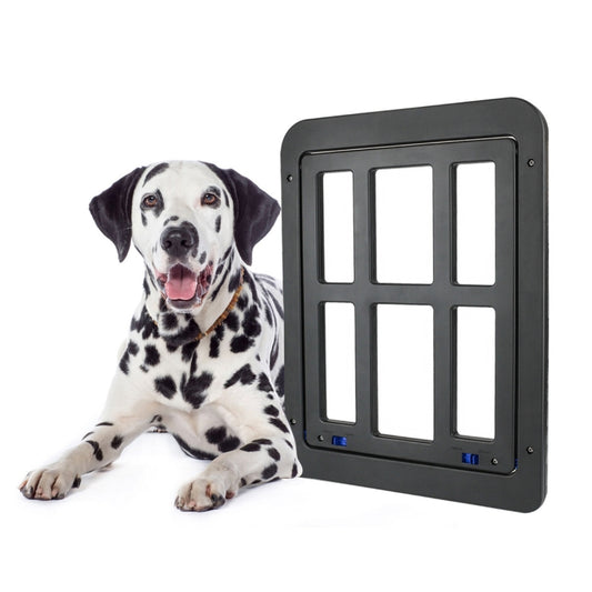 34cmx 44cm Pet Window Door Dog Cat Cave Anti-mosquito Pet Lattice Door(Black) - Pet Screen Doors by PMC Jewellery | Online Shopping South Africa | PMC Jewellery