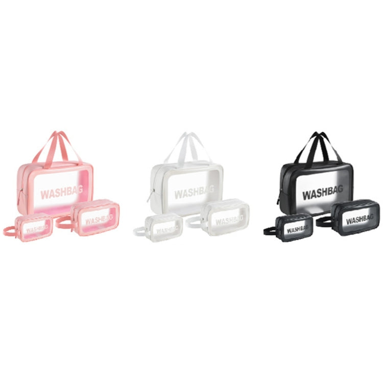 PVC Transparent Waterproof Portable Cosmetic Bag, Size: S (Pink) - Storage Boxes by PMC Jewellery | Online Shopping South Africa | PMC Jewellery