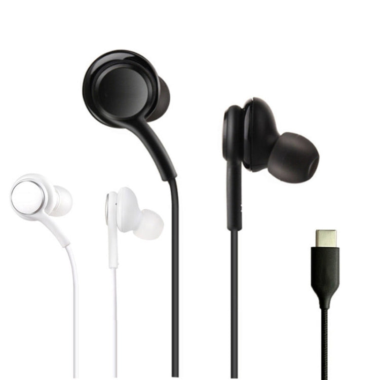 115 Type-C Digital Chip Wire-controlled Headphones For Samsung Note 10 (Black) - Type-C Earphone by PMC Jewellery | Online Shopping South Africa | PMC Jewellery