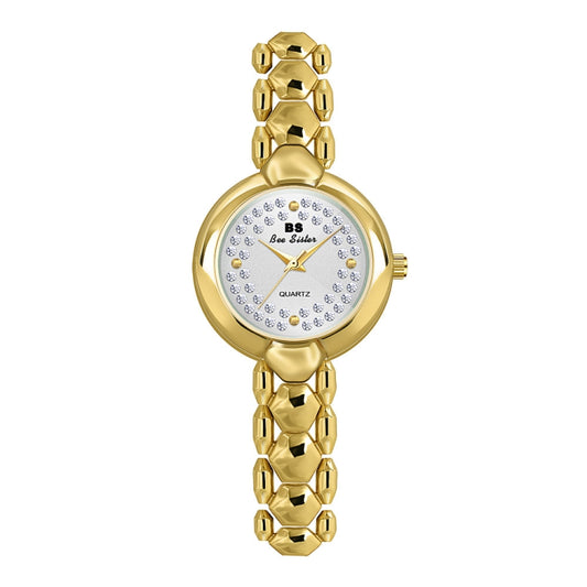 BS Bee Sister FA1691  Ladies Diamond Watch Jewelry Chain Watch(Gold) - Alloy Watches by BS Bee Sister | Online Shopping South Africa | PMC Jewellery | Buy Now Pay Later Mobicred