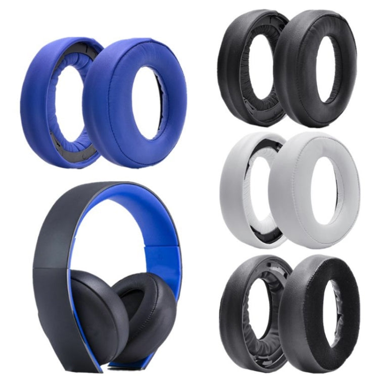 2 PCS Headphone Sponge Cover for SONY PS3 PS4 7.1 Gold,Style: Black Earpads - Earmuff & Pad by PMC TechLife | Online Shopping South Africa | PMC TechLife