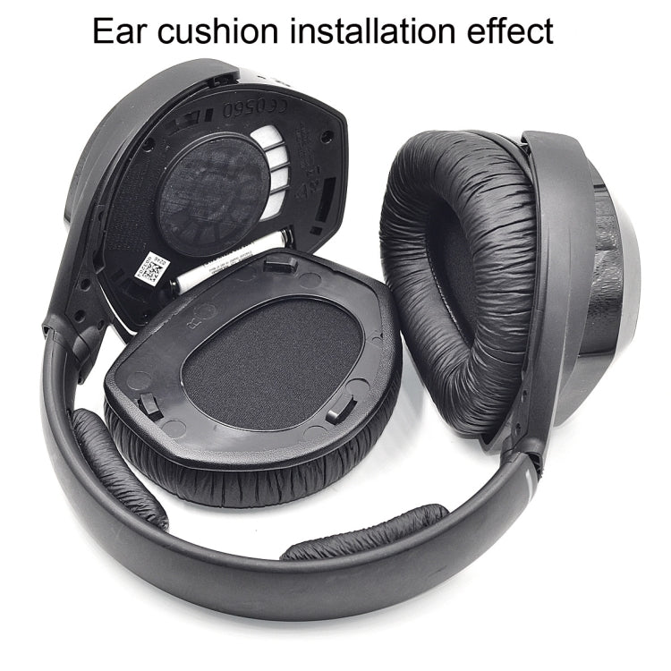 2 PCS Earpad for Sennheiser HDR RS165 RS175 RS185 RS195,Style: Protein Leather Earmuff - Earmuff & Pad by PMC Jewellery | Online Shopping South Africa | PMC Jewellery