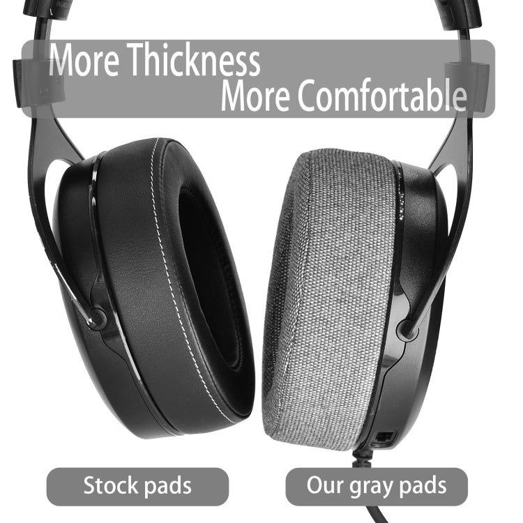 1Pair Earmuffs Earpads  for CORSAIR HS50 Pro HS60 Pro HS70 Pro(Grey Linen Thickened) - Earmuff & Pad by PMC TechLife | Online Shopping South Africa | PMC TechLife