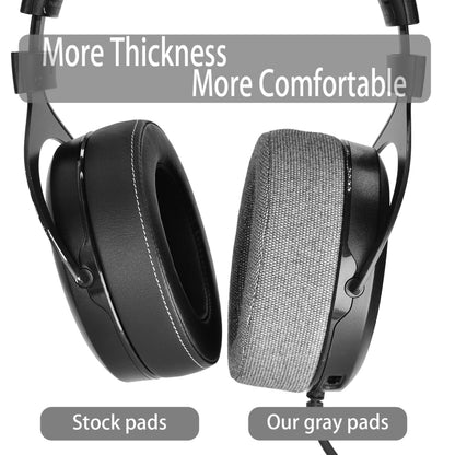 1Pair Earmuffs Earpads  for CORSAIR HS50 Pro HS60 Pro HS70 Pro(Grey Linen Thickened) - Earmuff & Pad by PMC Jewellery | Online Shopping South Africa | PMC Jewellery