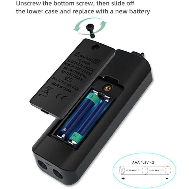 BSIDE A1 Dual Mode Smart Handheld High Precision Detection Electrician Voltage Multimeter Without Battery(Black) - Digital Multimeter by BSIDE | Online Shopping South Africa | PMC Jewellery